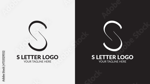 S letter vector logo design fully editable high quality