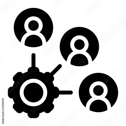 stakeholder glyph icon