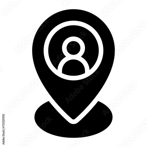 stakeholder mapping glyph icon