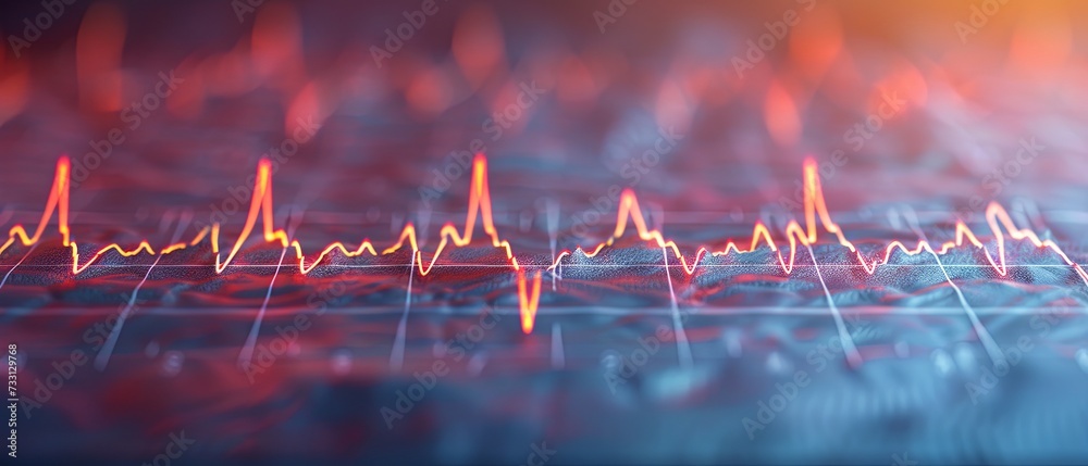 Close-up of Sound Wave With Blurry Background