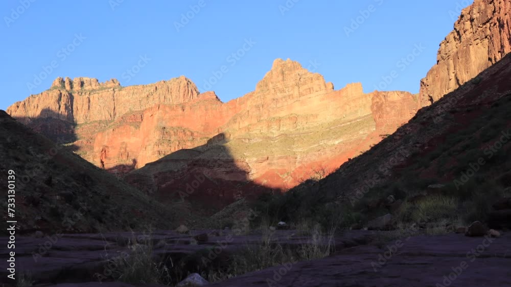Grand Canyon National Park sunrise close to Hance Trail and Red Canyon Grand Canyon National Park sunrise close to Hance Trail and Red Canyon