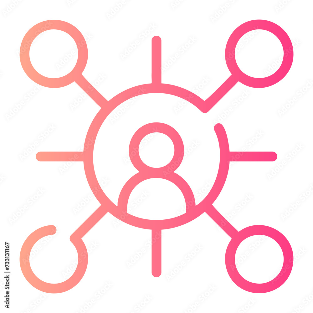network gradient icon network gradient icon
