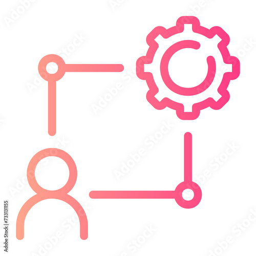 interpersonal gradient icon