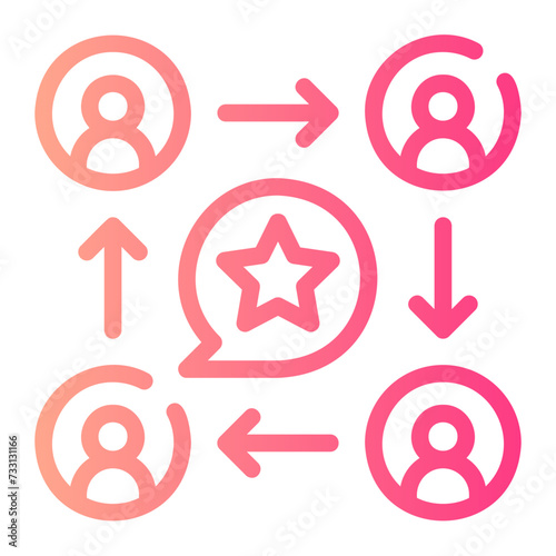 interpersonal gradient icon