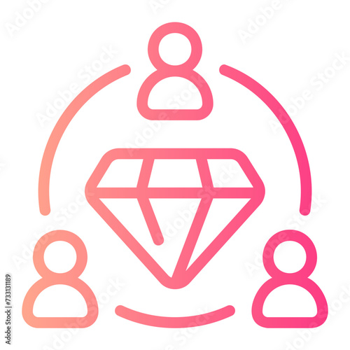 shareholders gradient icon