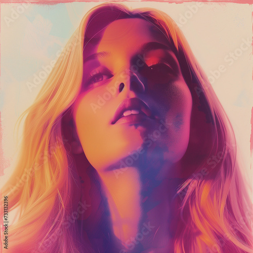 70s beautiful blond woman
