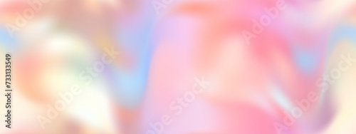 Delicate pastel seamless mother-of-pearl pattern in the colors of the dawn sky. Perl waves background. Gradient nacre mesh in vector format.