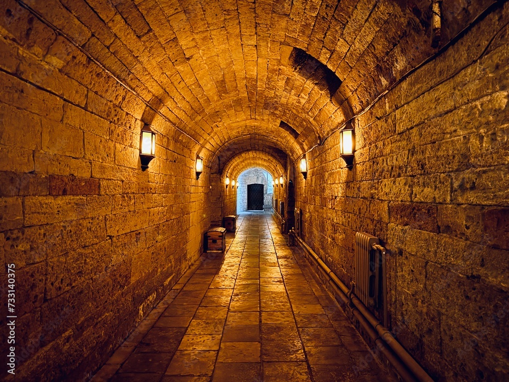 Underground passage in the castle
