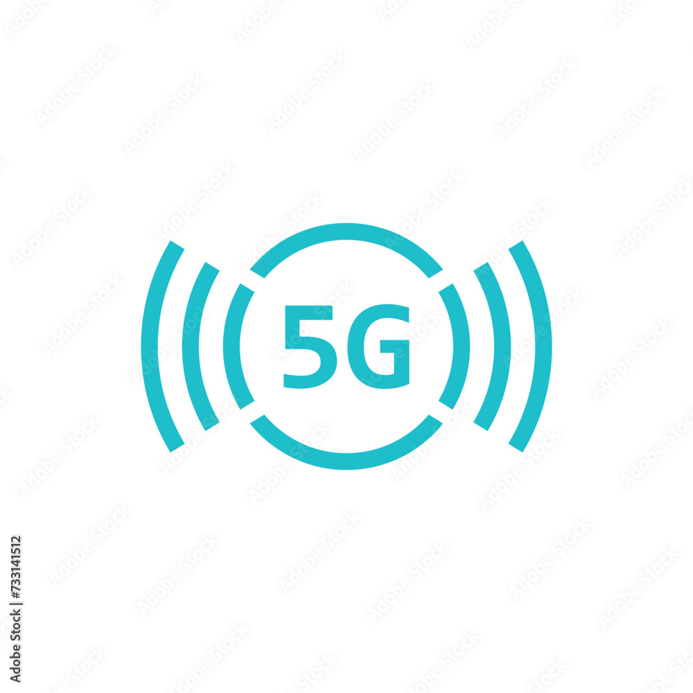 5G icon for mobile device or media social app vector illustration 5G icon for mobile device or media social app vector illustration