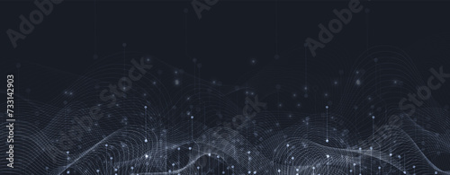 Abstract vector background. Futuristic technology style. Elegant background for business tech presentations.