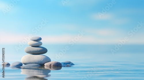 Calming blue background  perfect for inducing relaxation