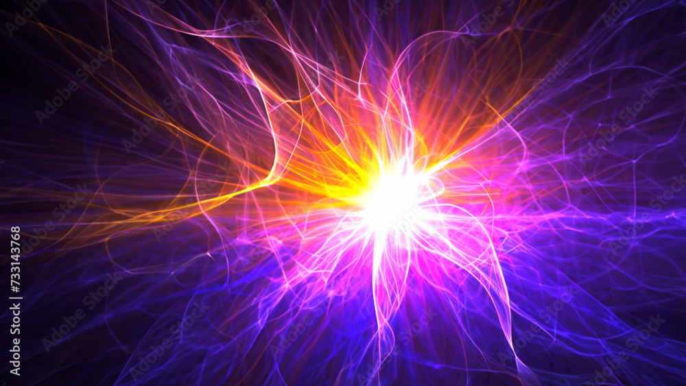 Fototapeta premium abstract background with glowing lines