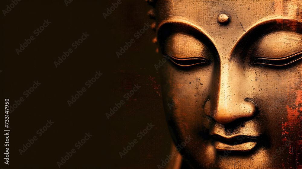 Face of Buddha background