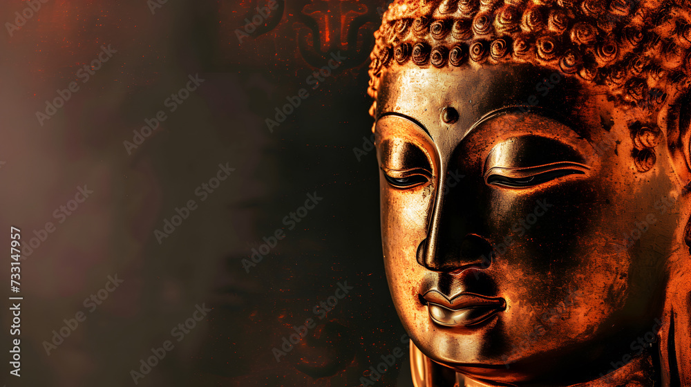 Face of Buddha background