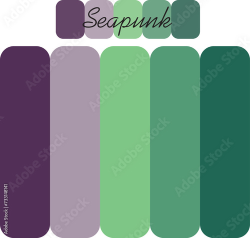 Abstract Colored Palette Guide