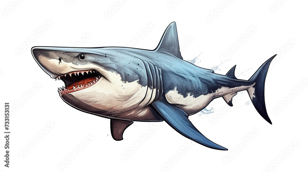 Obraz premium hand drawn fish isolated