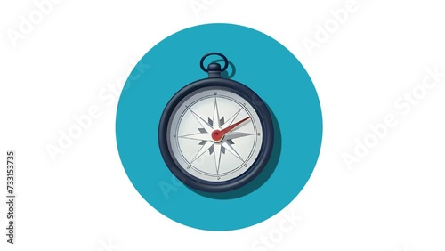 Compass Icon of nice animated for your videos easy to use with Transparent Background