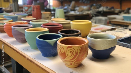 Creative pottery workshop with ceramic artistry