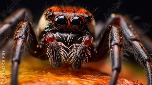 Extreme hyperzoom showcasing the detail of a spider photo