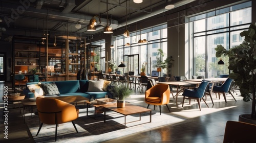 Flexible workspace options in a coworking center