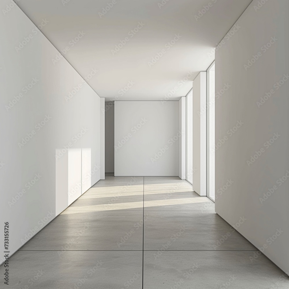 Fototapeta premium White Empty elegance room background with space for text or object. copy space,