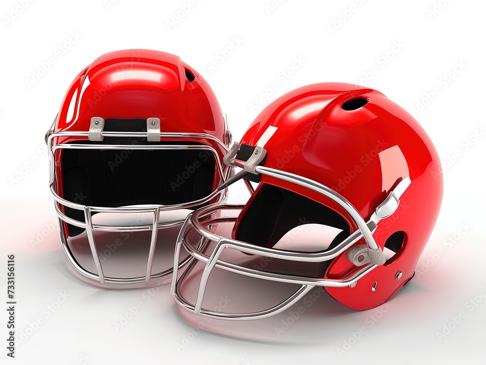 Fototapeta premium red football helmet