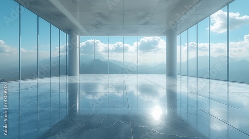 Clean and sophisticated backdrop with minimalist design, embodying elegance a...