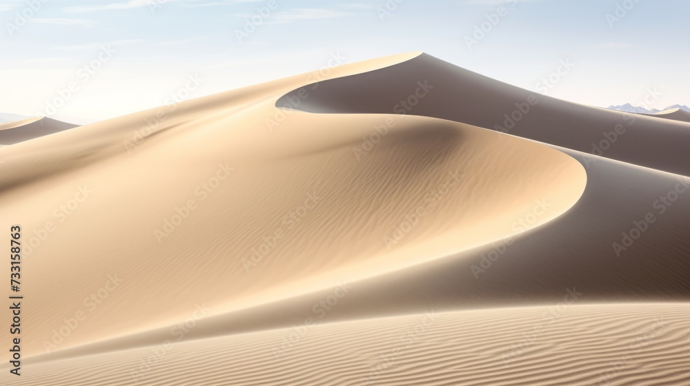 Naklejka premium The mesmerizing swirls of a sand dune