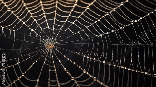 The intricate patterns of a spider's web