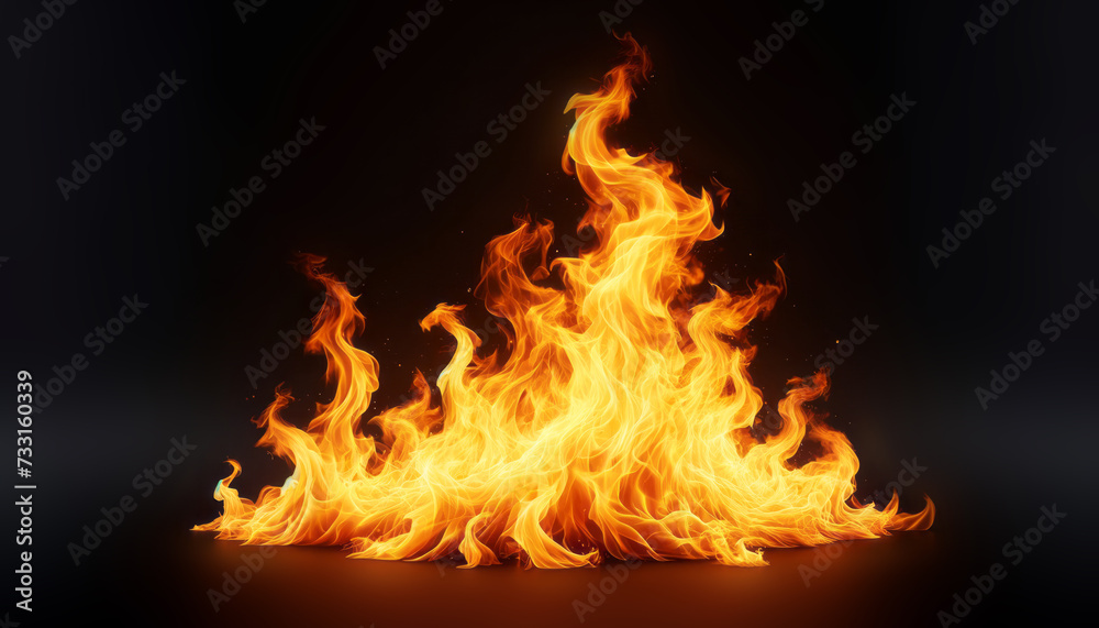 A solitary flame rising elegantly, creating a peaceful yet potent fire display. Generative AI A solitary flame rising elegantly, creating a peaceful yet potent fire display. Generative AI