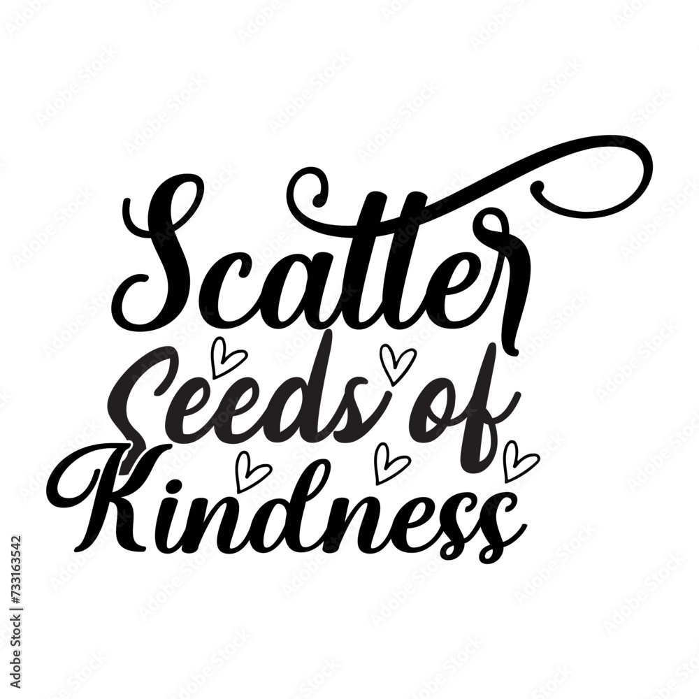 Scatter Seeds of Kindness SVG Cut File