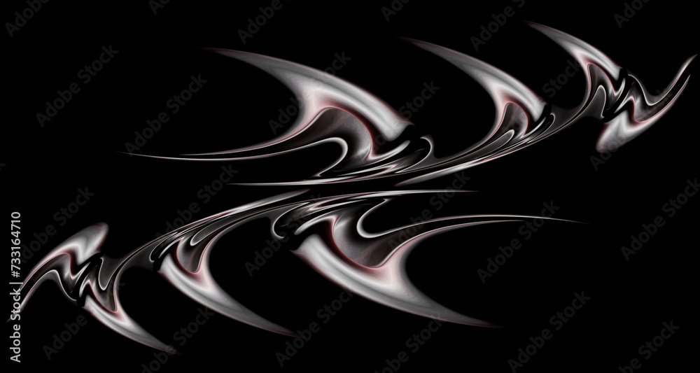 Fototapeta premium Silver red beautiful abstract illustration for plotting for cars and motorcyclesr graphic design