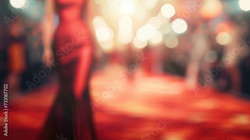 Fashion runway out of focus,blur background