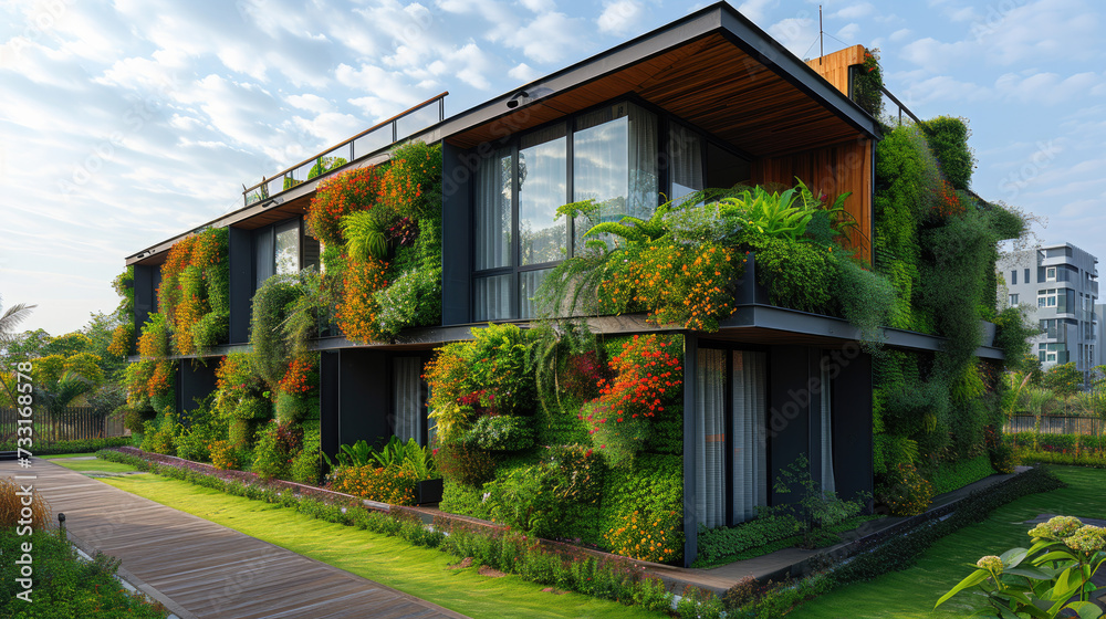 Vertical Green: Extensive Living Wall Construction