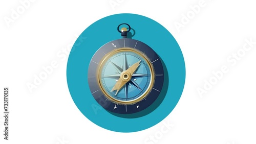 Compass Icon of nice animated for your videos easy to use with Transparent Background