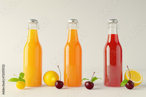 Natural Juice Variety with Citrus and Berries
