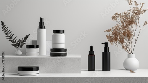 Minimalist packaging and sophisticated design elements enhance the allure of the cosmetics
