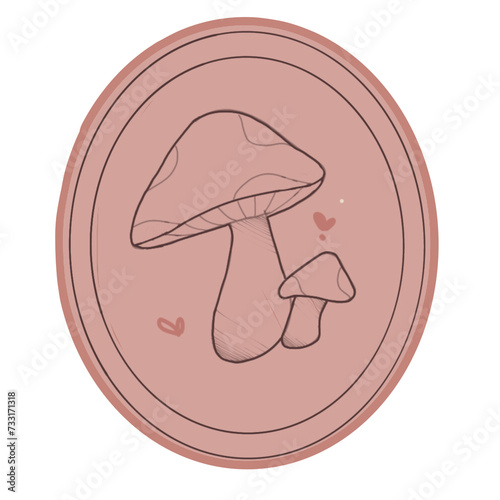 illustration of a mushroom 