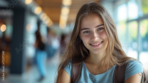 The photo radiates positive vibes, reflecting the student's cheerful outlook ...