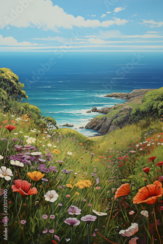 view of the coast of the region sea
