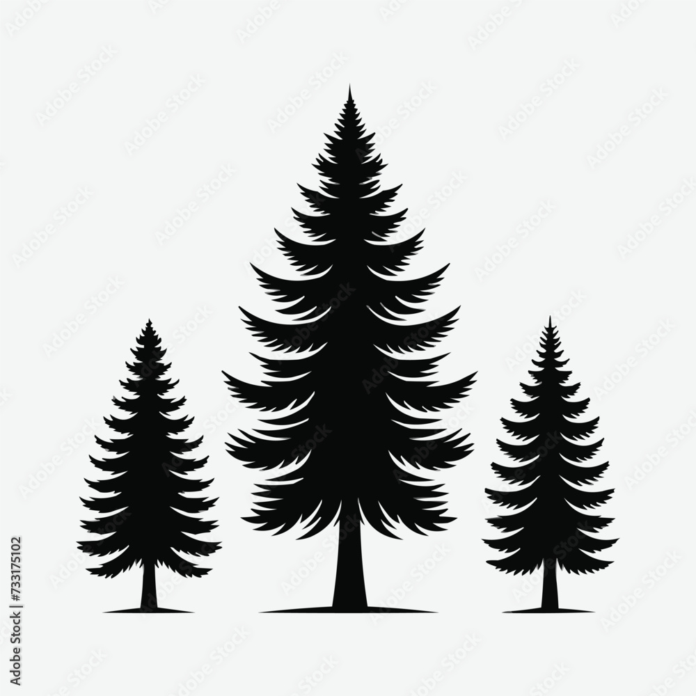 silhouettes Vector collection white background silhouettes Vector collection white background
