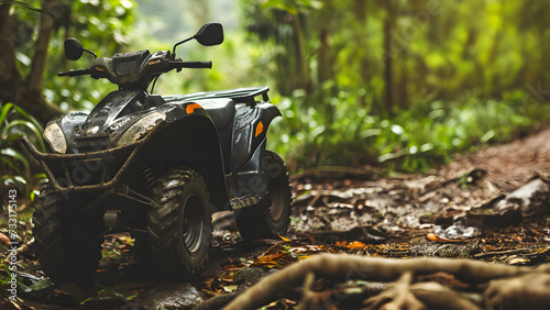 Into the Wild: A Quad Bike Poised for an Outdoor Adventure