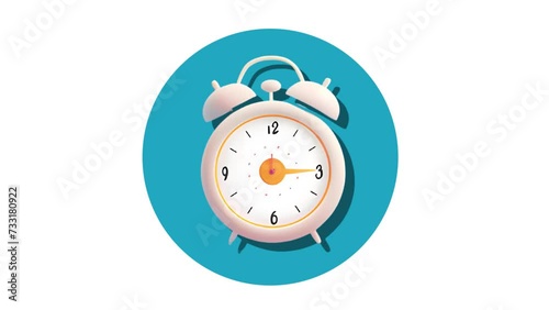 Alarm Clock Icon of nice animated for your videos easy to use with Transparent Background