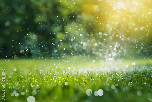 dew drops on grass © Patrick