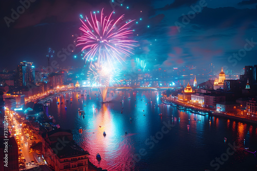 fireworks over the city © Patrick
