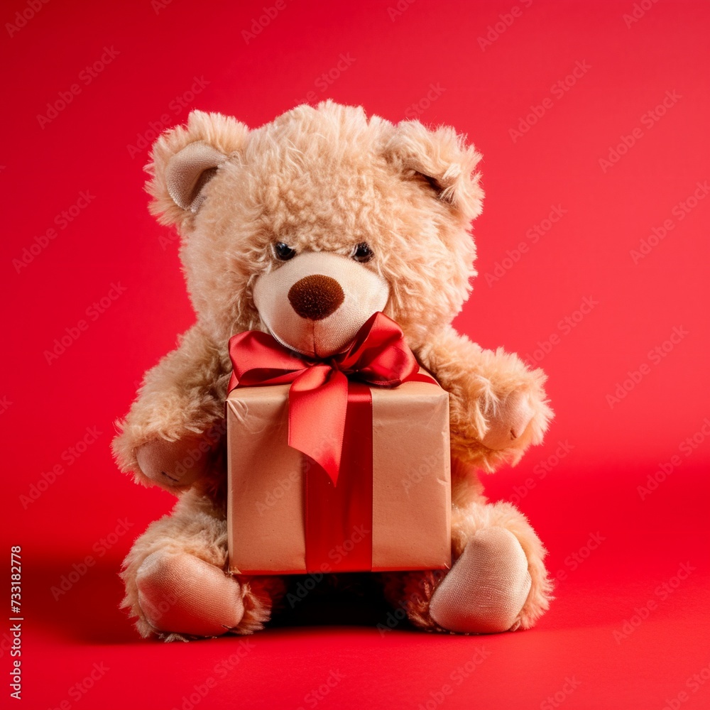 teddy bear with gift box teddy bear with gift box