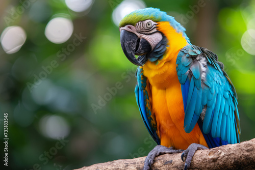 Close-Up Of A Beautiful Parrot