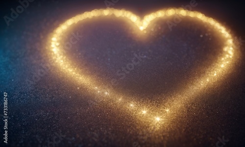 Love Heart shiny glitter background