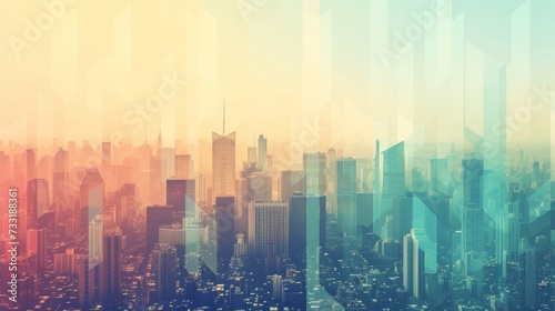 Smooth gradients and geometric arrangements evoke the architectural diversity...