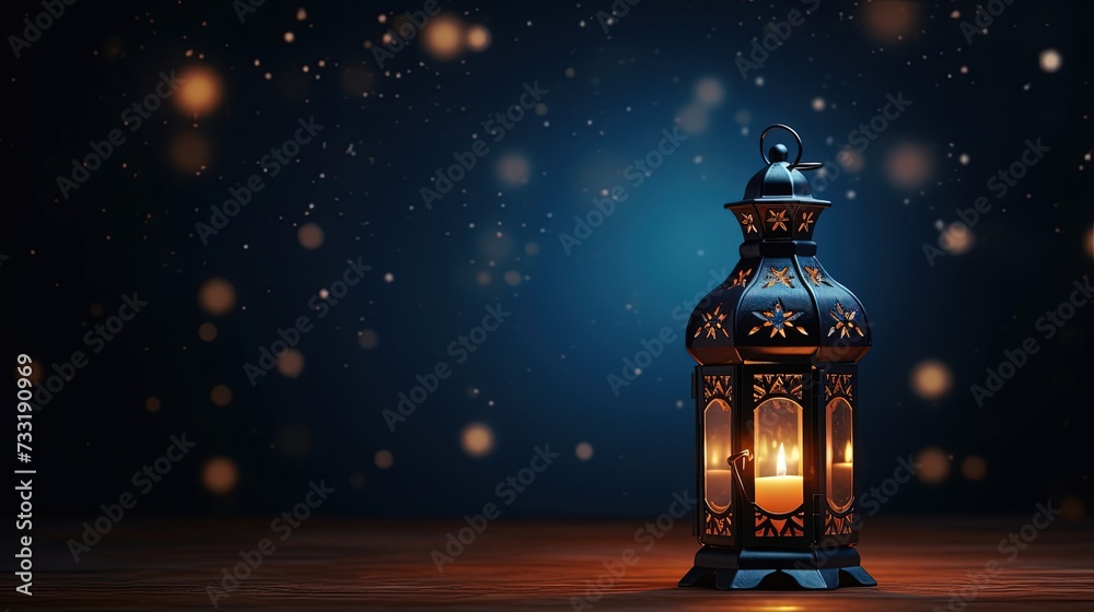 arabic lantern of ramadan celebration background illustration, Generative AI arabic lantern of ramadan celebration background illustration, Generative AI